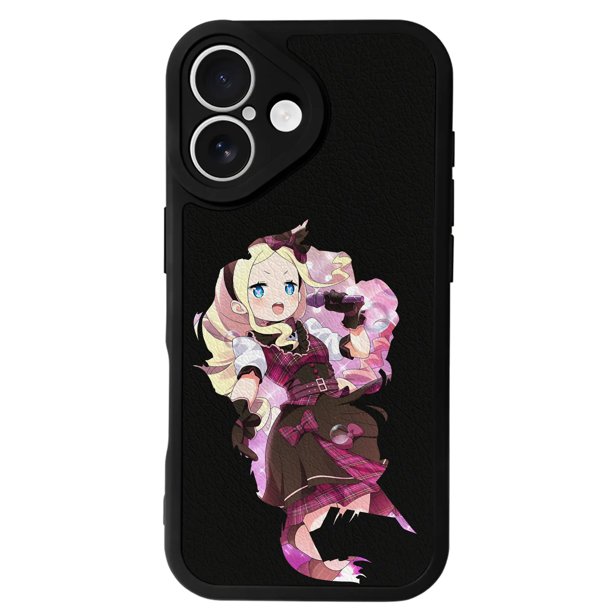 リゼロ グッズ ベアトリス - IPhone 16シリーズ対応 ・ シリコンスマホケース ・ レザー調 ・ 高精度フィット ・ 耐衝撃 ・ ワイヤレス充電対応 ・ 精密カット